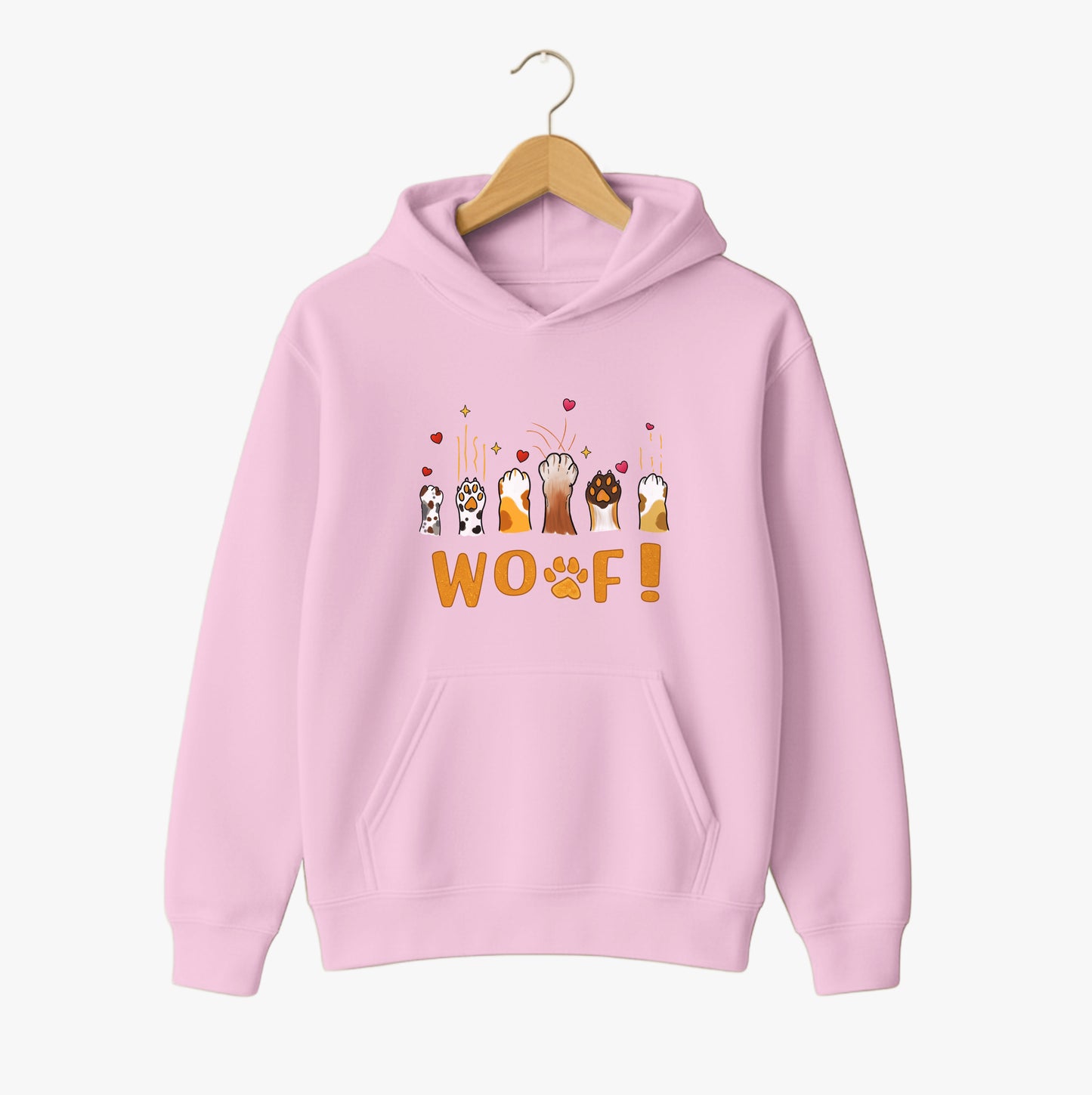 WOOF Paws Love Hoodie