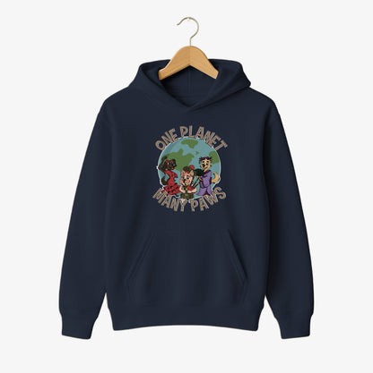 One Planet, Many Paws Hoodie