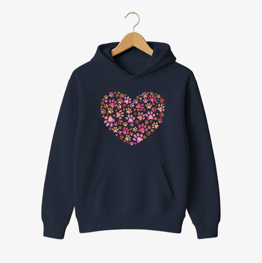 Pawprint Heart Hoodie