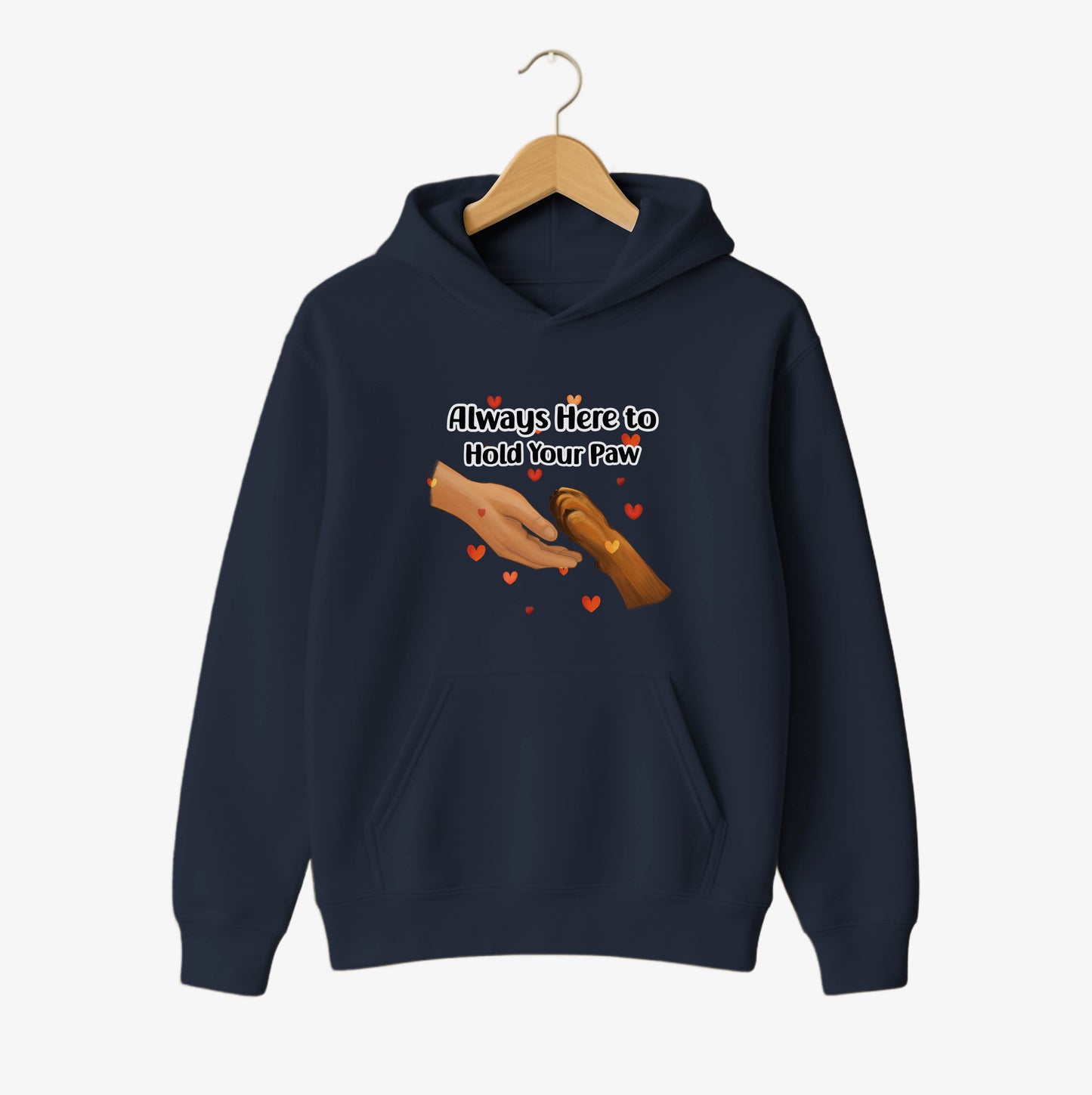 Hold Your Paw Simple Dog Hoodie