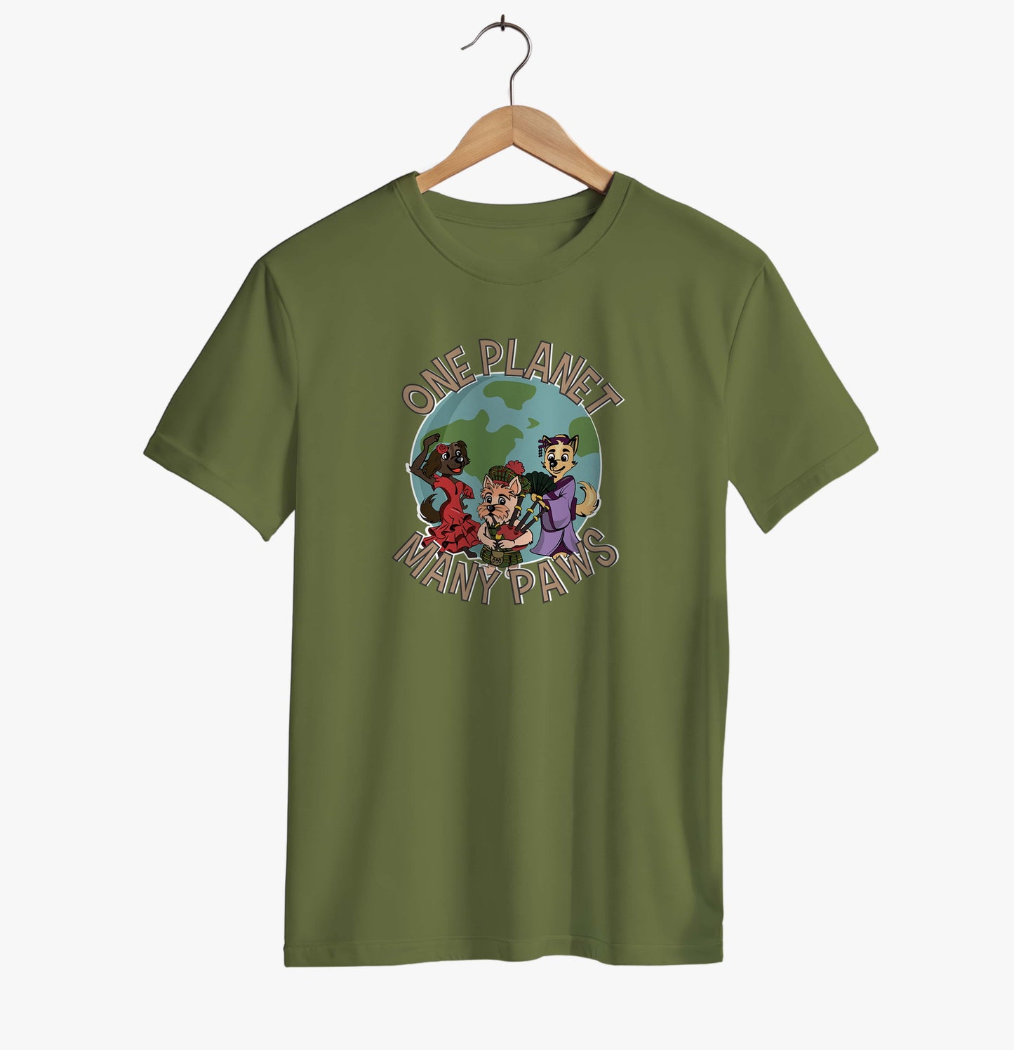 One Planet, Many Paws T-shirt