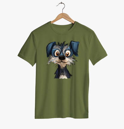Cartoon Dog Face T-shirt