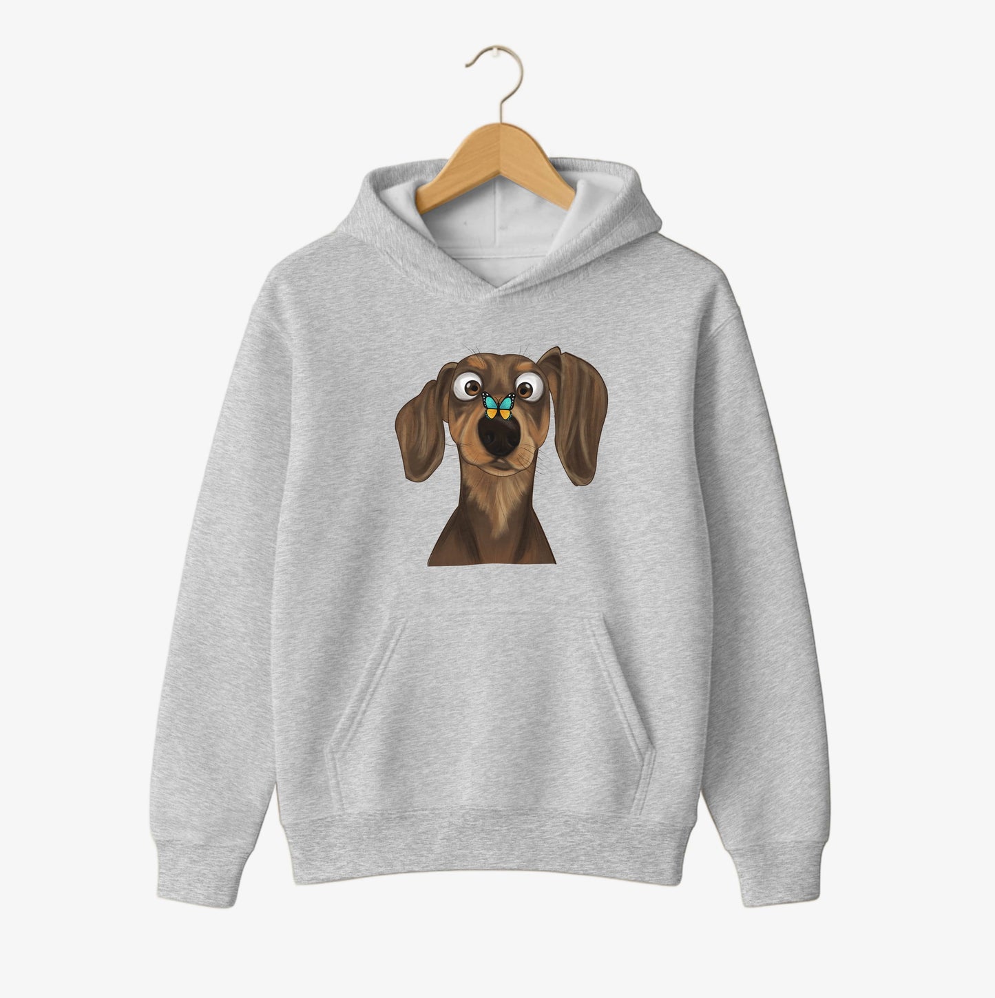 Dachshund & Butterfly Hoodie