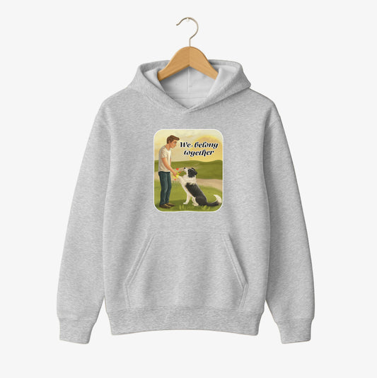 We Belong Together Dog Friendship Hoodie