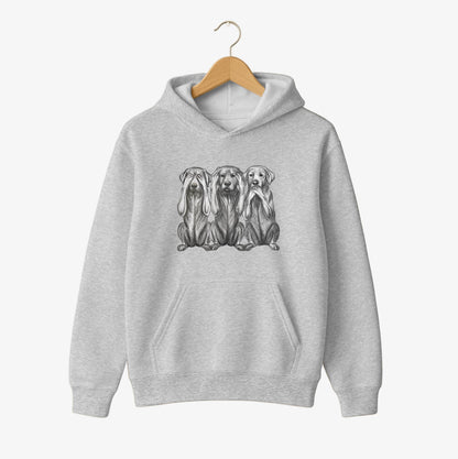 Three Wise Dogs Cozy Hoodie