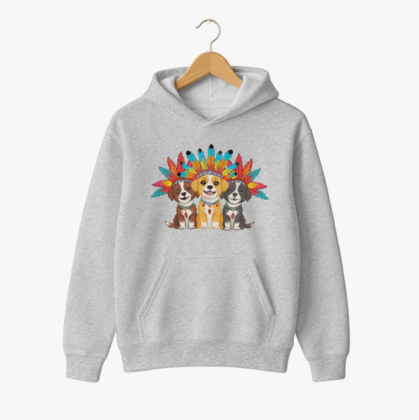Boho Pup Trio Hoodie