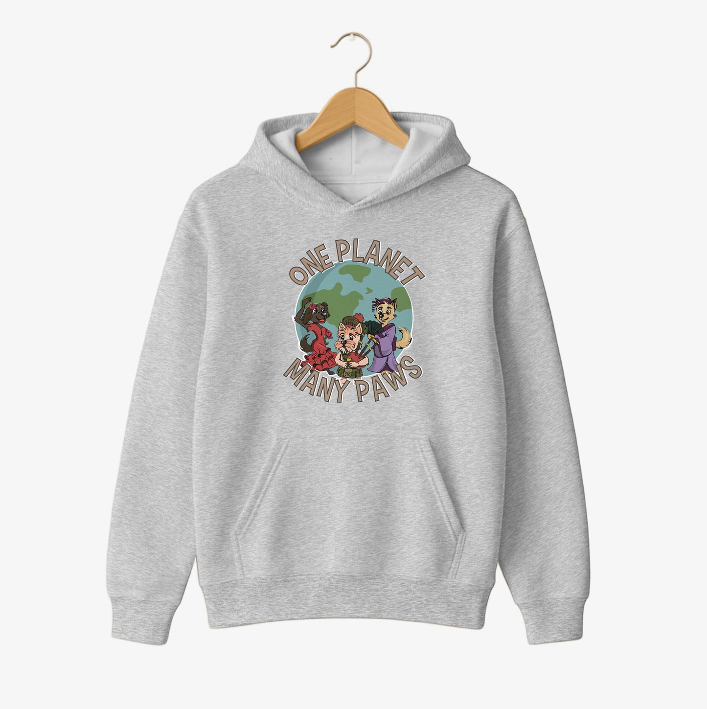 One Planet, Many Paws Hoodie