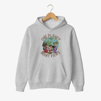 One Planet, Many Paws Hoodie