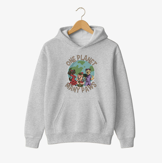 One Planet, Many Paws Hoodie
