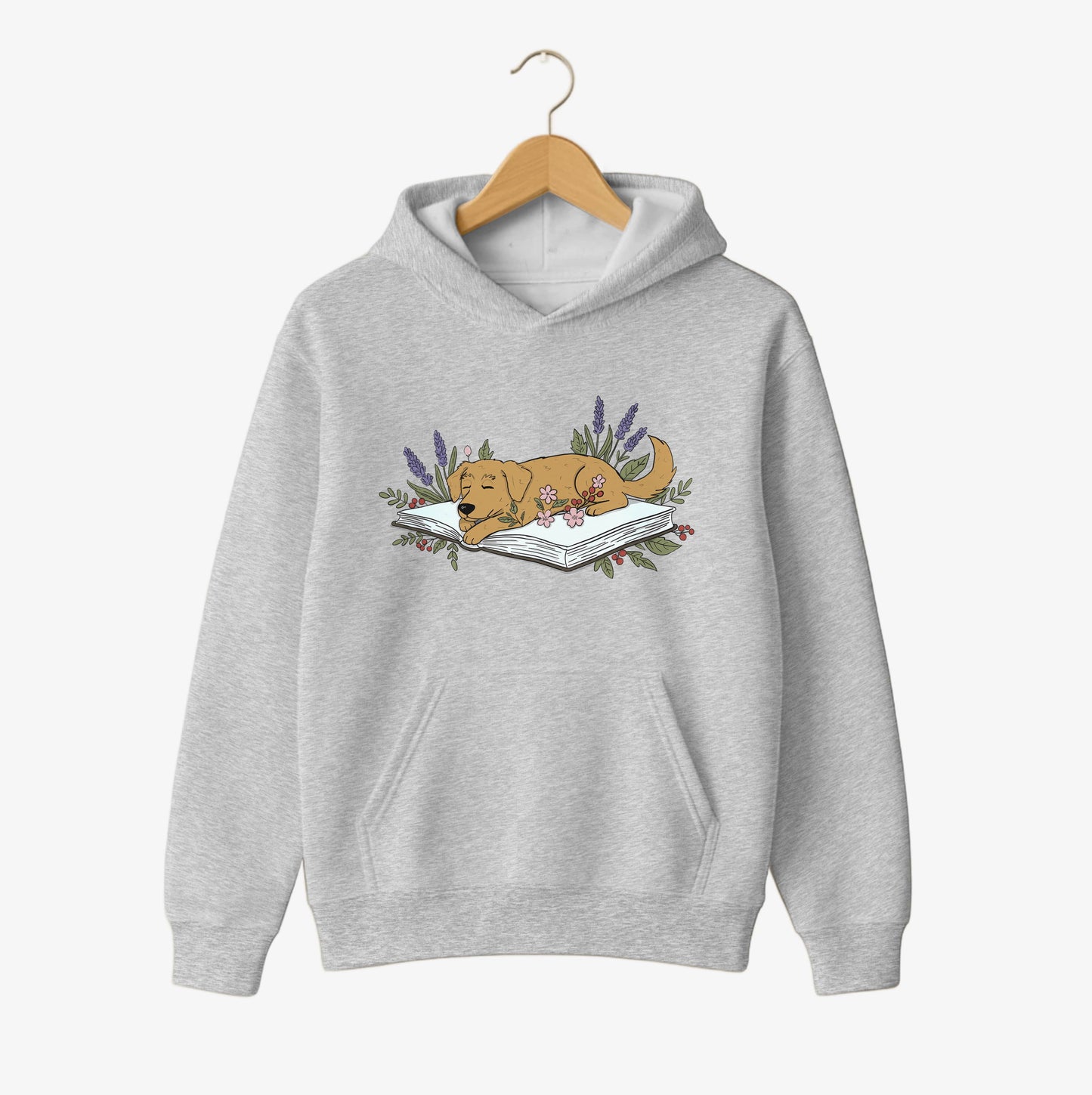 Lavender Storytime Pup Hoodie