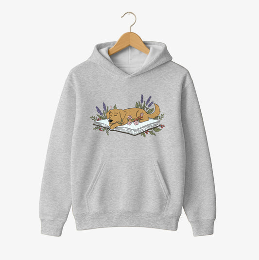 Lavender Storytime Pup Hoodie