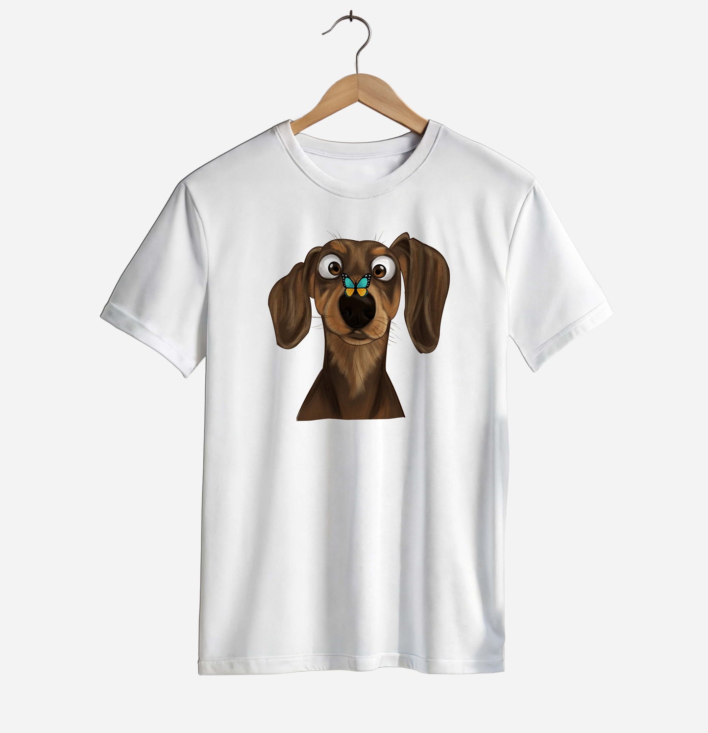 Dachshund & Butterfly T-shirt