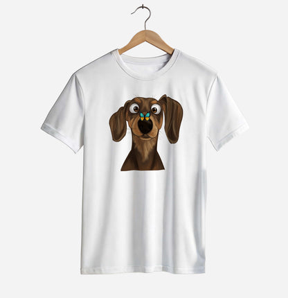 Dachshund & Butterfly T-shirt