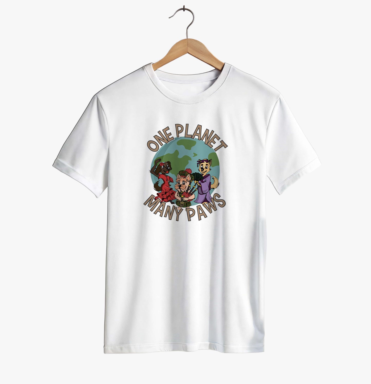 One Planet, Many Paws T-shirt