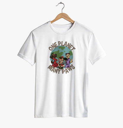 One Planet, Many Paws T-shirt