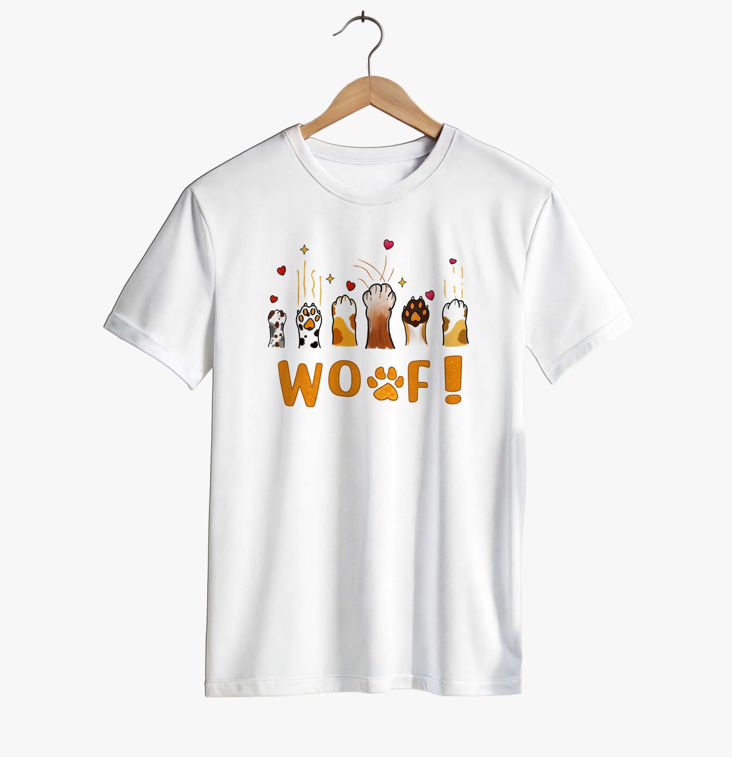 WOOF Paws Love T-shirt