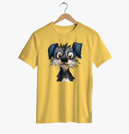 Cartoon Dog Face T-shirt
